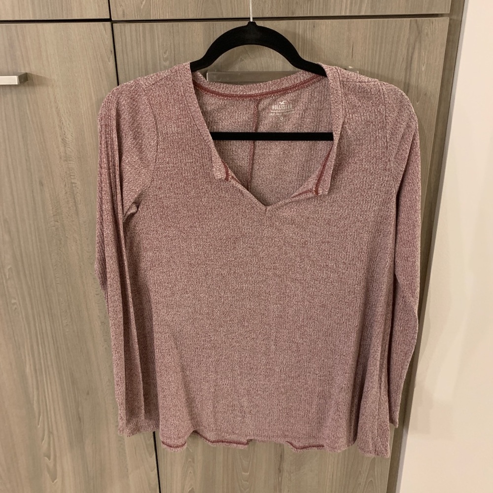 HOLLISTER Pink Long Sleeve Shirt